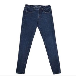 American Eagle Outfitters Blue Dark Wash Super Stretch Jeggings